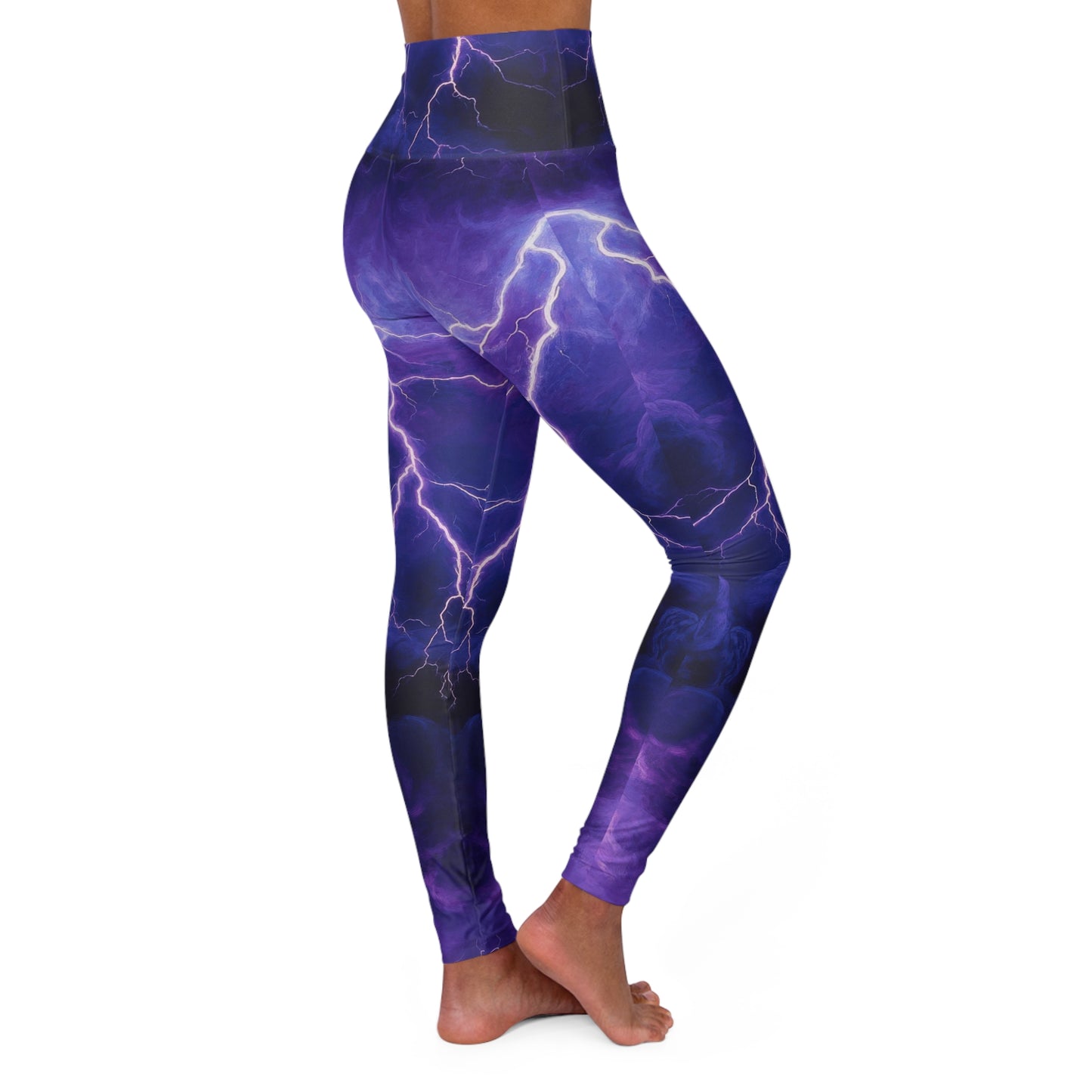 Lighting High Waist Yoga Leggings — High-Waisted Activewear for Gym & Fitness
