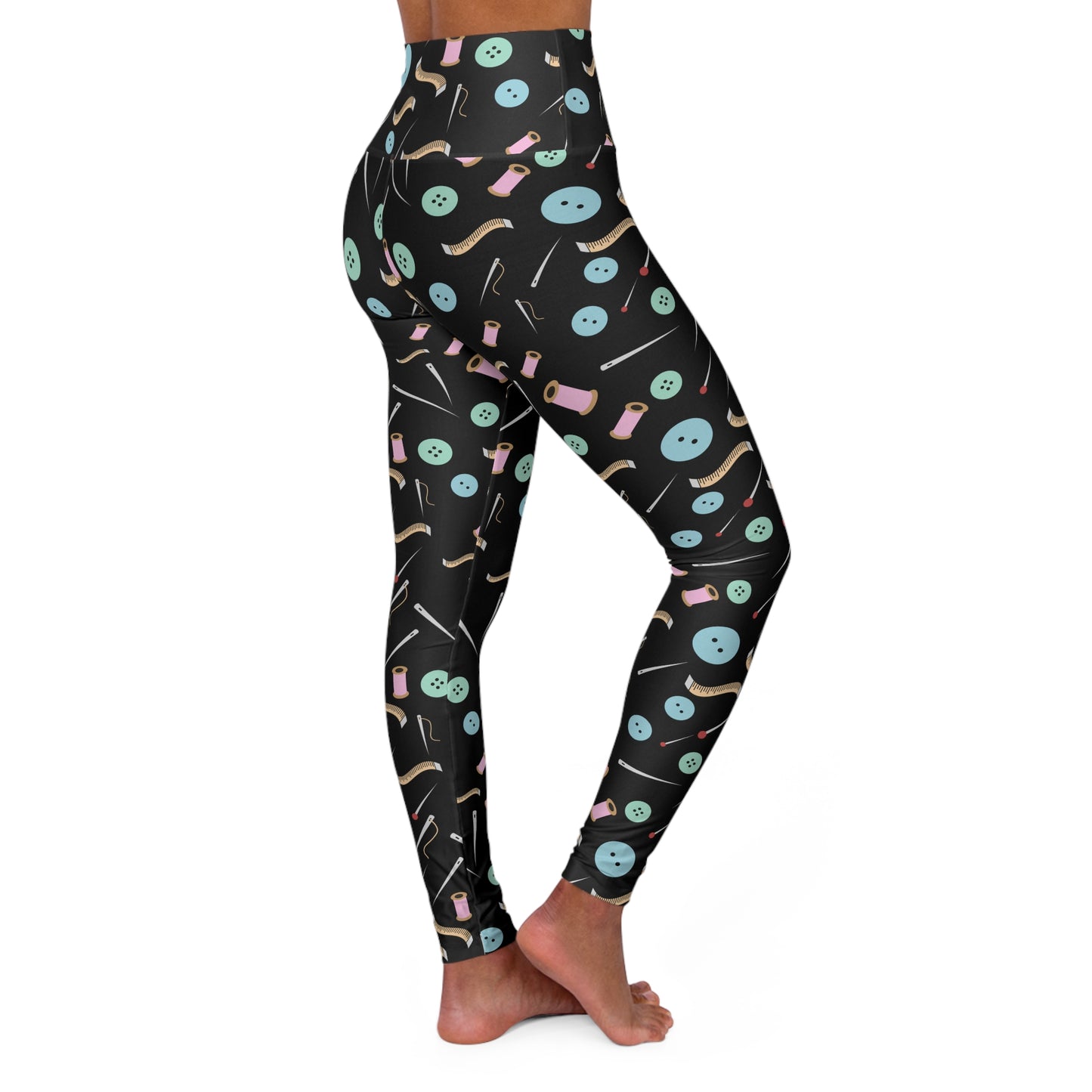 Love Sewing High-Waist Yoga Leggings — Cute Patterned Activewear