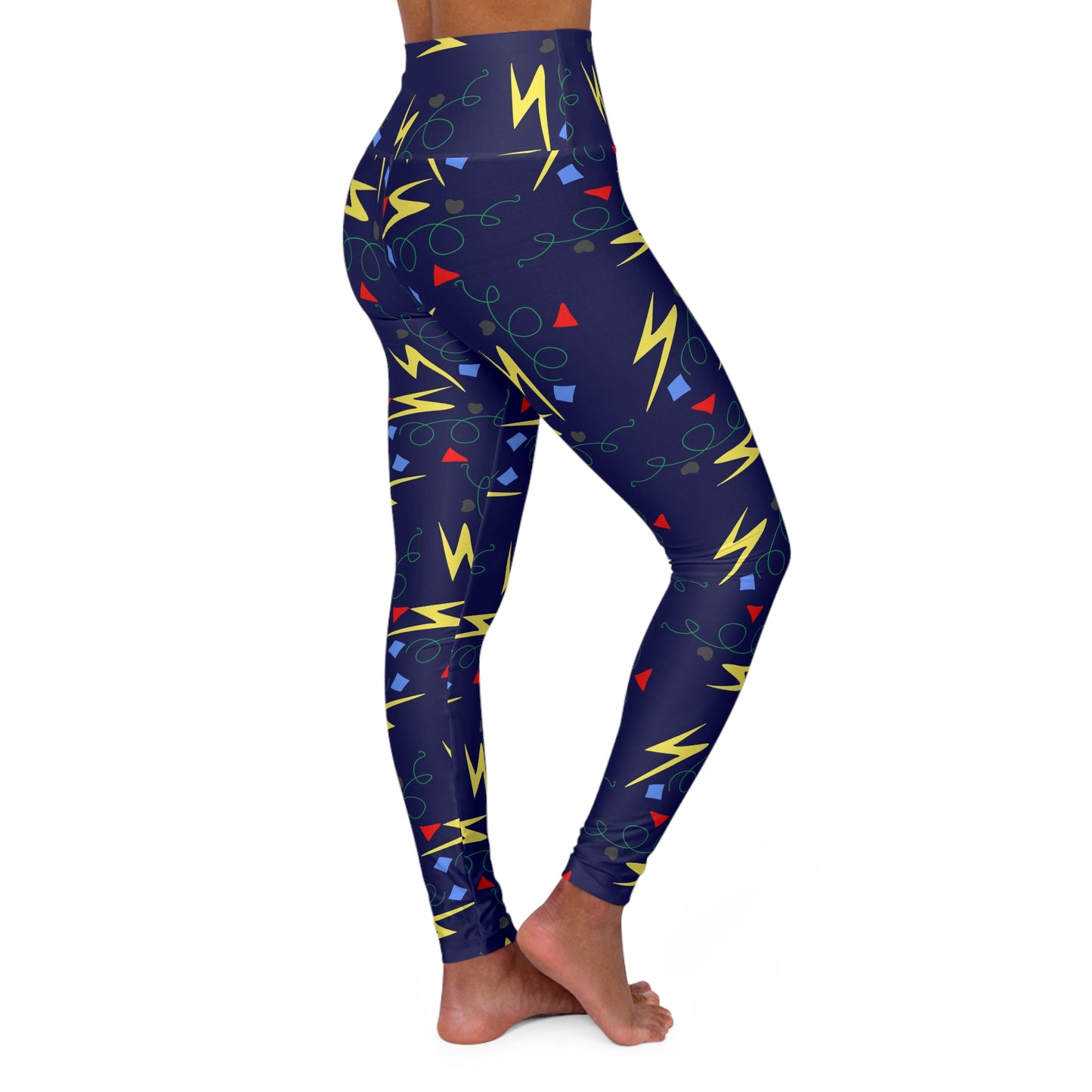 Lighting High Waist Yoga Leggings — Women's Athletic High-Waisted Workout Pants