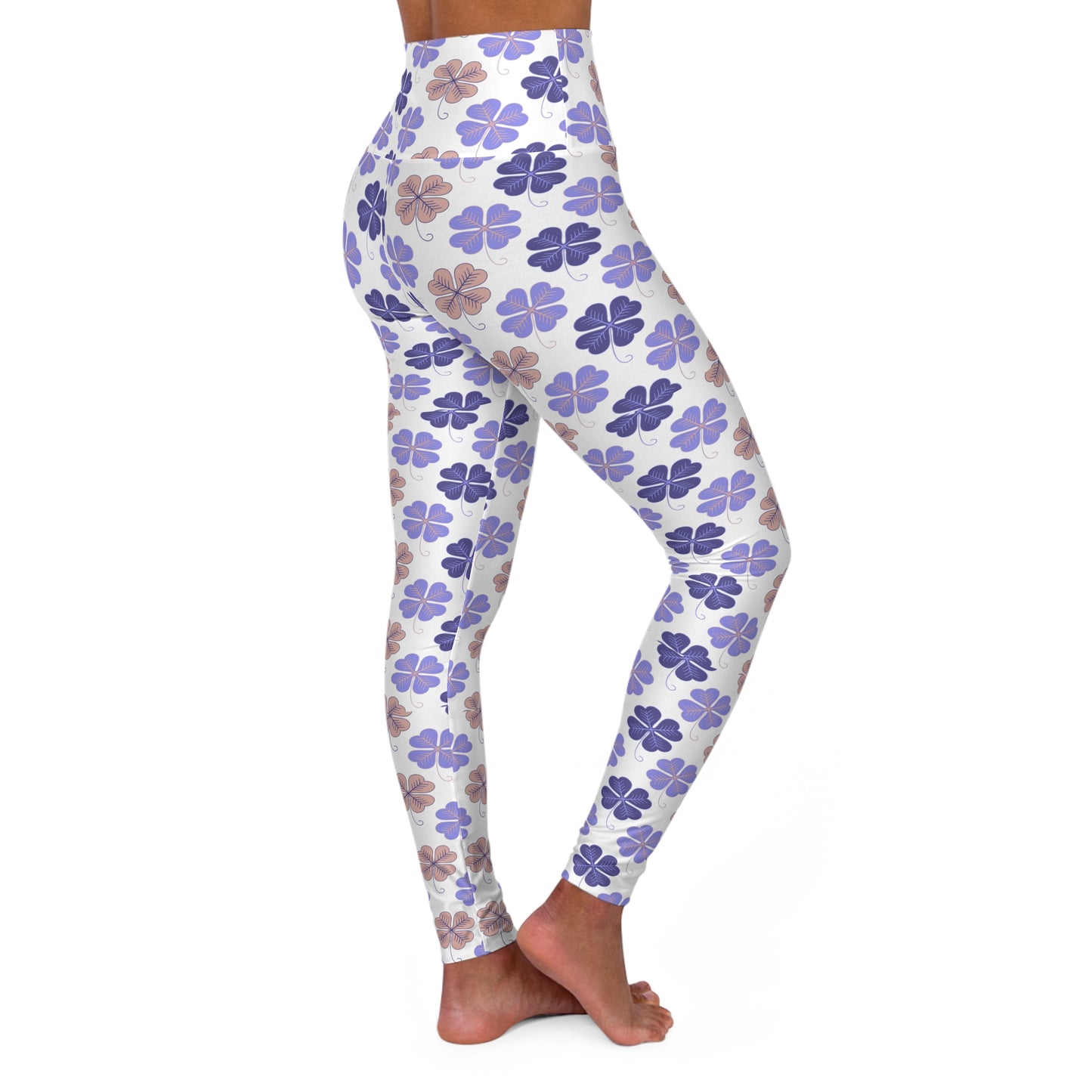 Four-Leaf Clover High-Waisted Yoga Leggings