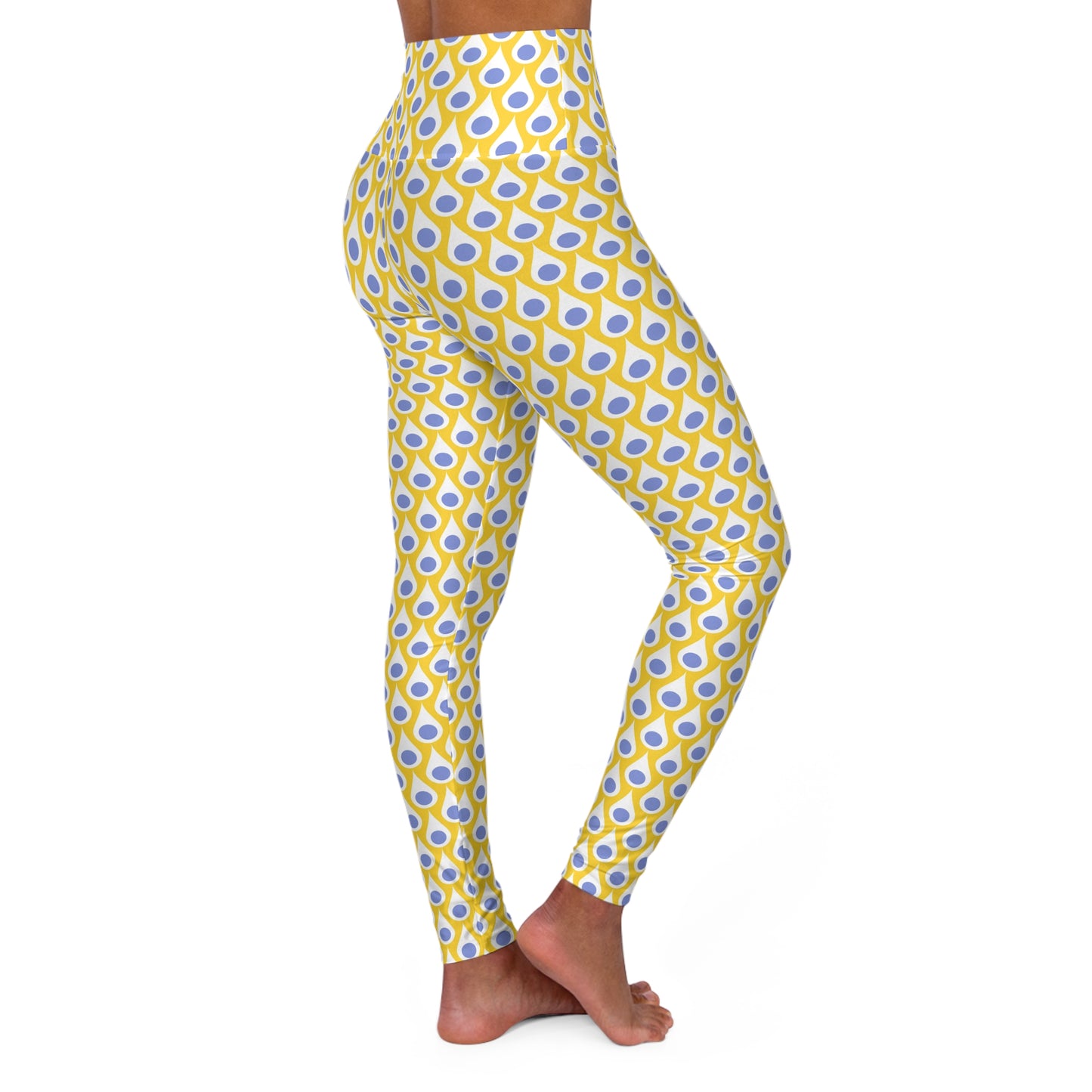 Raindrop High-Waisted Yoga Leggings — Activewear Fitness Tights