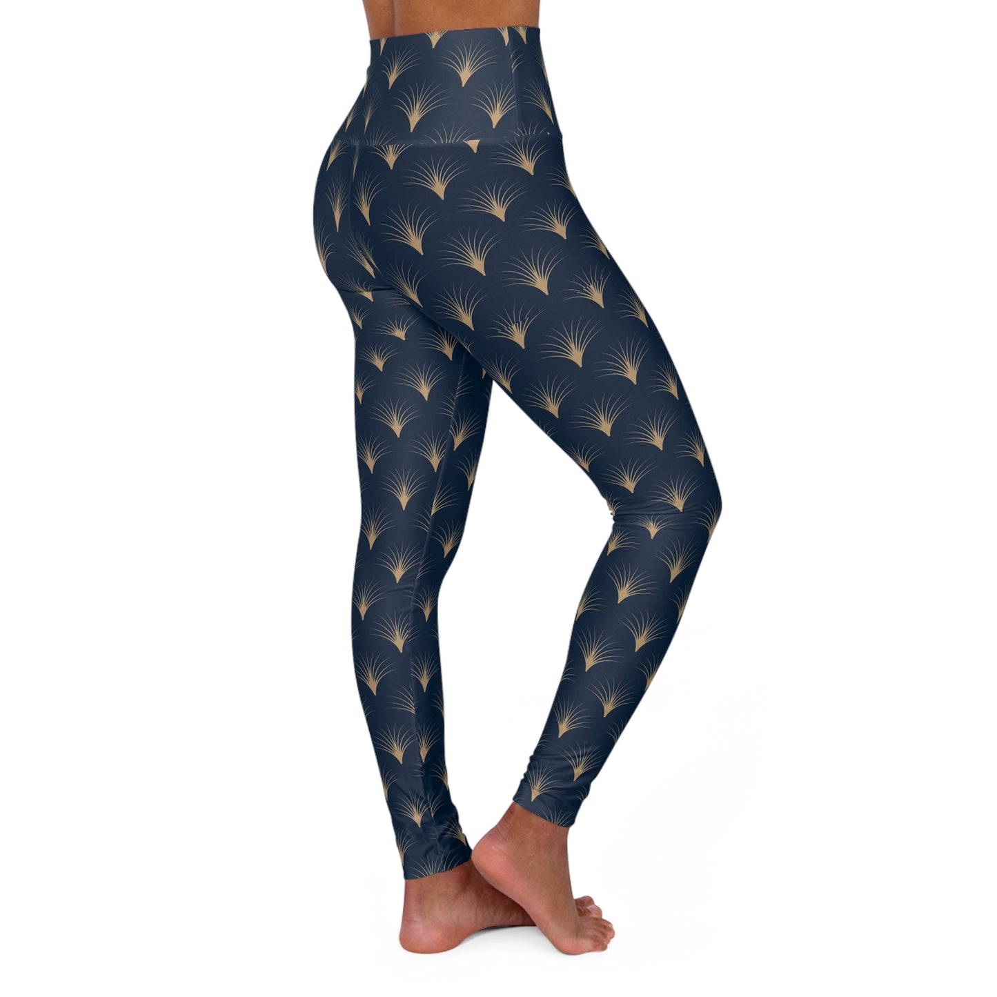 Abstract High Waist Yoga Leggings - Comfortable Stretchy Athleisure Workout Pants
