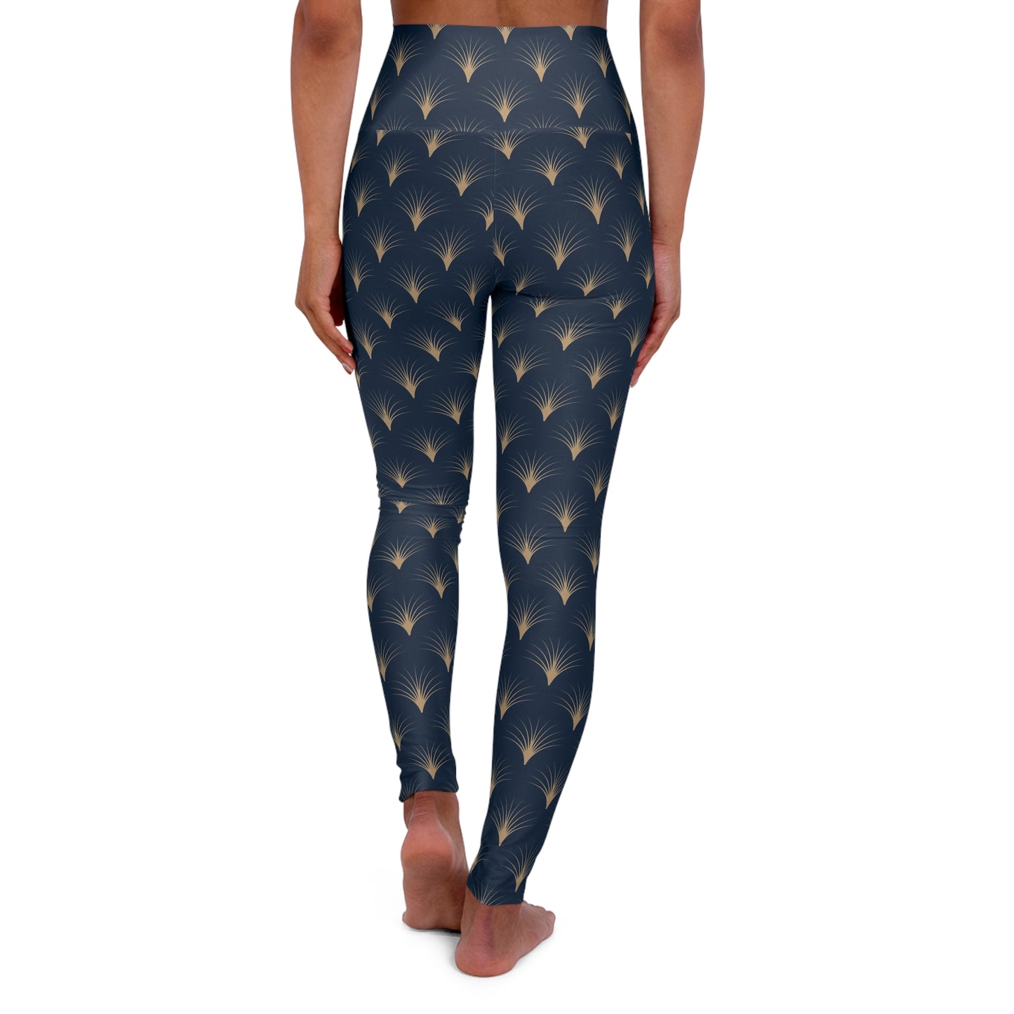 Abstract High Waist Yoga Leggings - Comfortable Stretchy Athleisure Workout Pants