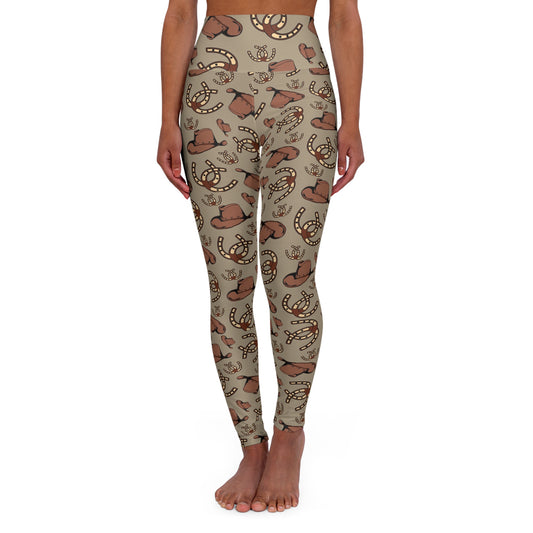 Cowgirl High Waisted Yoga Leggings — Western-Inspired Activewear