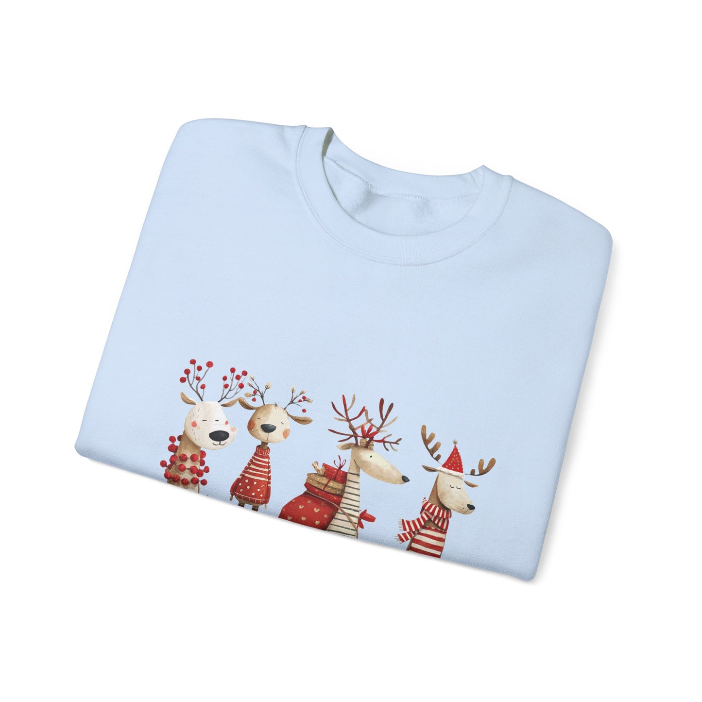 Christmas Reindeer Crewneck Sweatshirt — Holiday Reindeer Sweatshirt