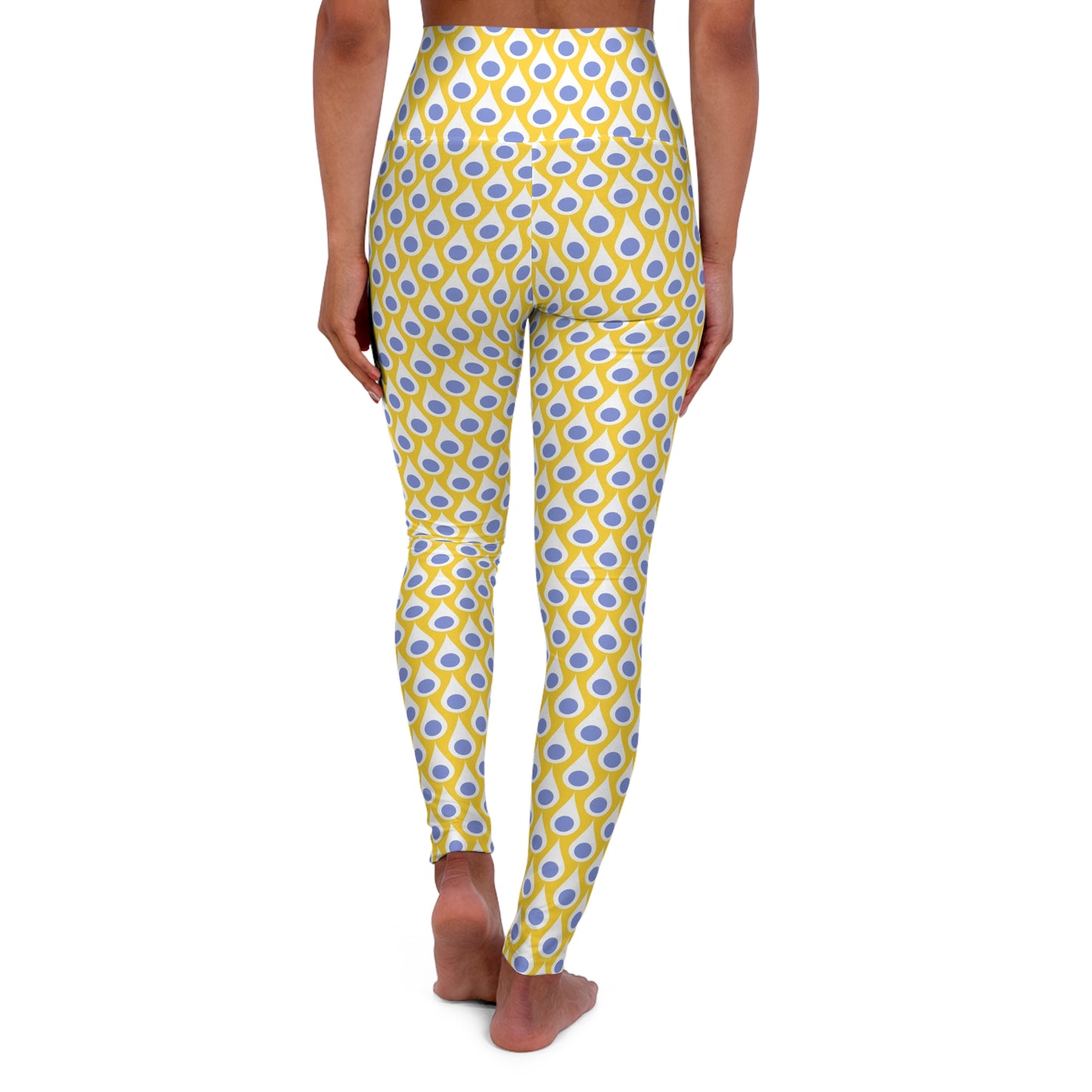Raindrop High-Waisted Yoga Leggings — Activewear Fitness Tights