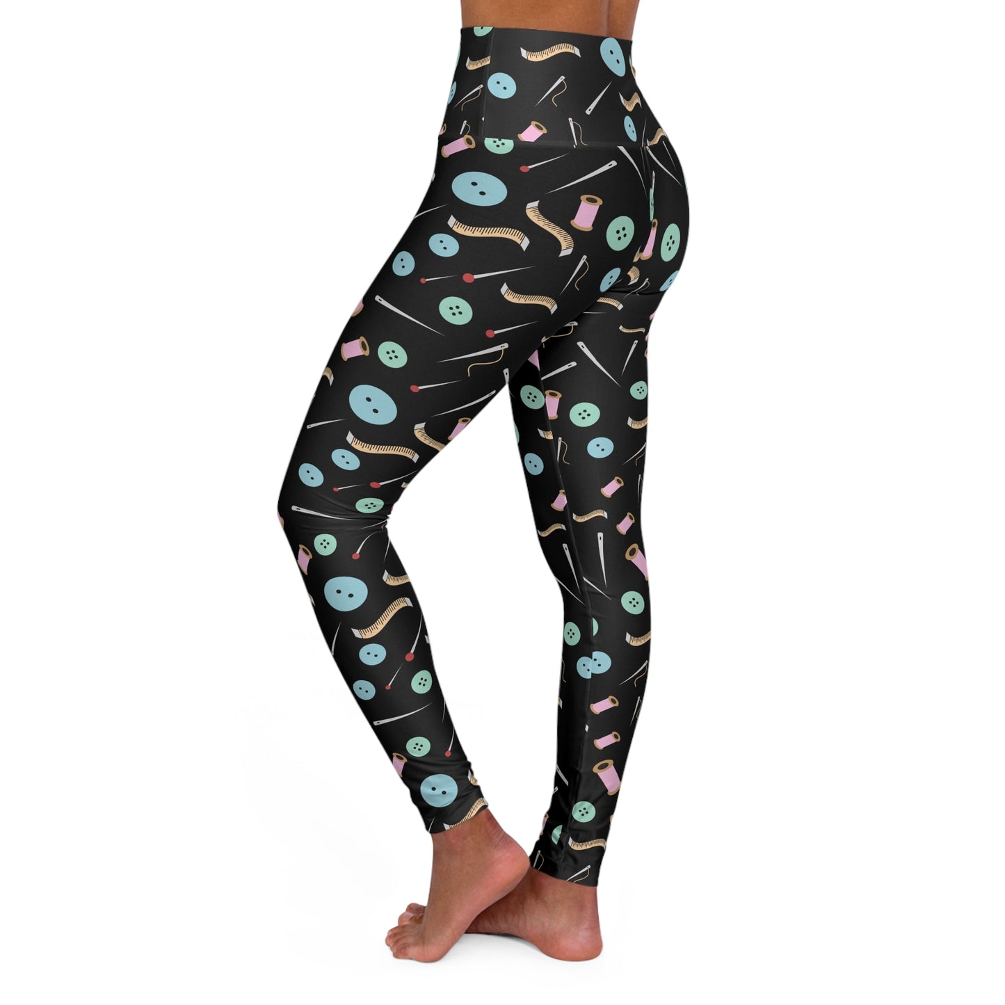 Love Sewing High-Waist Yoga Leggings — Cute Patterned Activewear