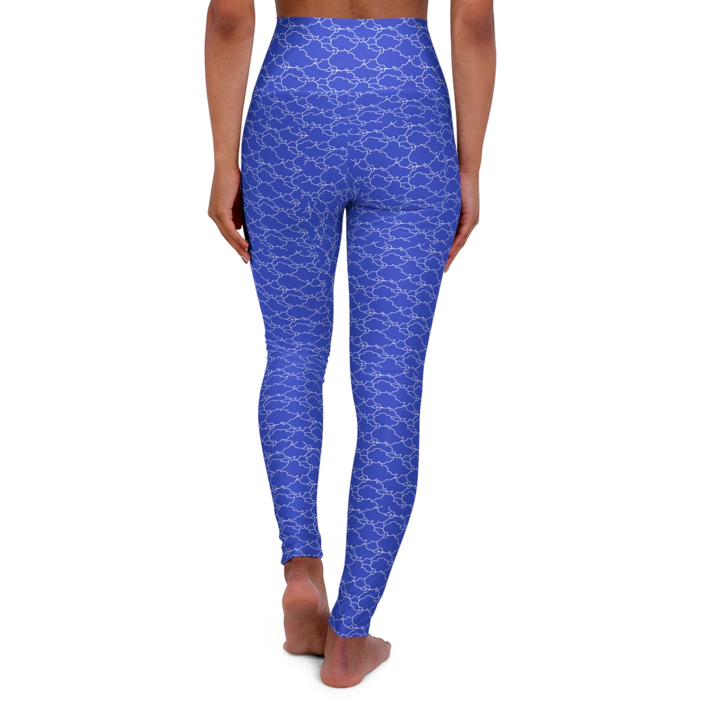 Clouds High Waisted Yoga Leggings AOP | Workout Activewear for Women