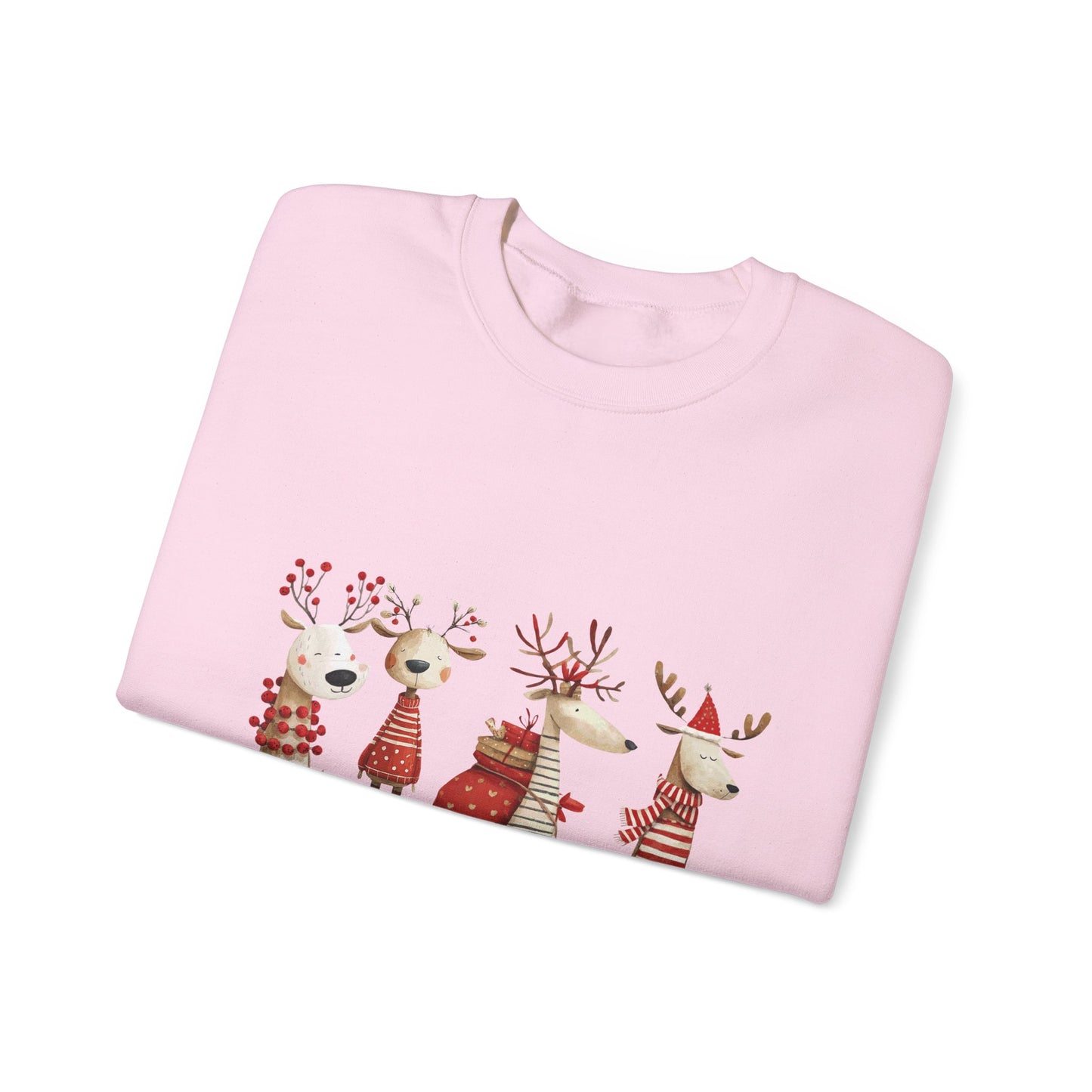 Christmas Reindeer Crewneck Sweatshirt — Holiday Reindeer Sweatshirt
