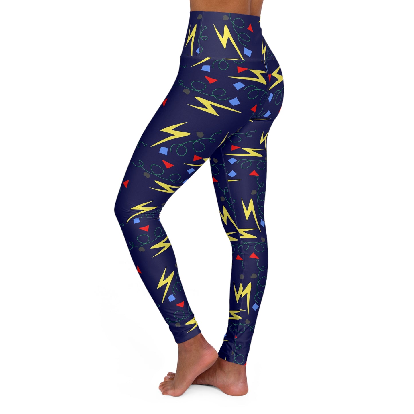 Lighting High Waist Yoga Leggings — Women's Athletic High-Waisted Workout Pants
