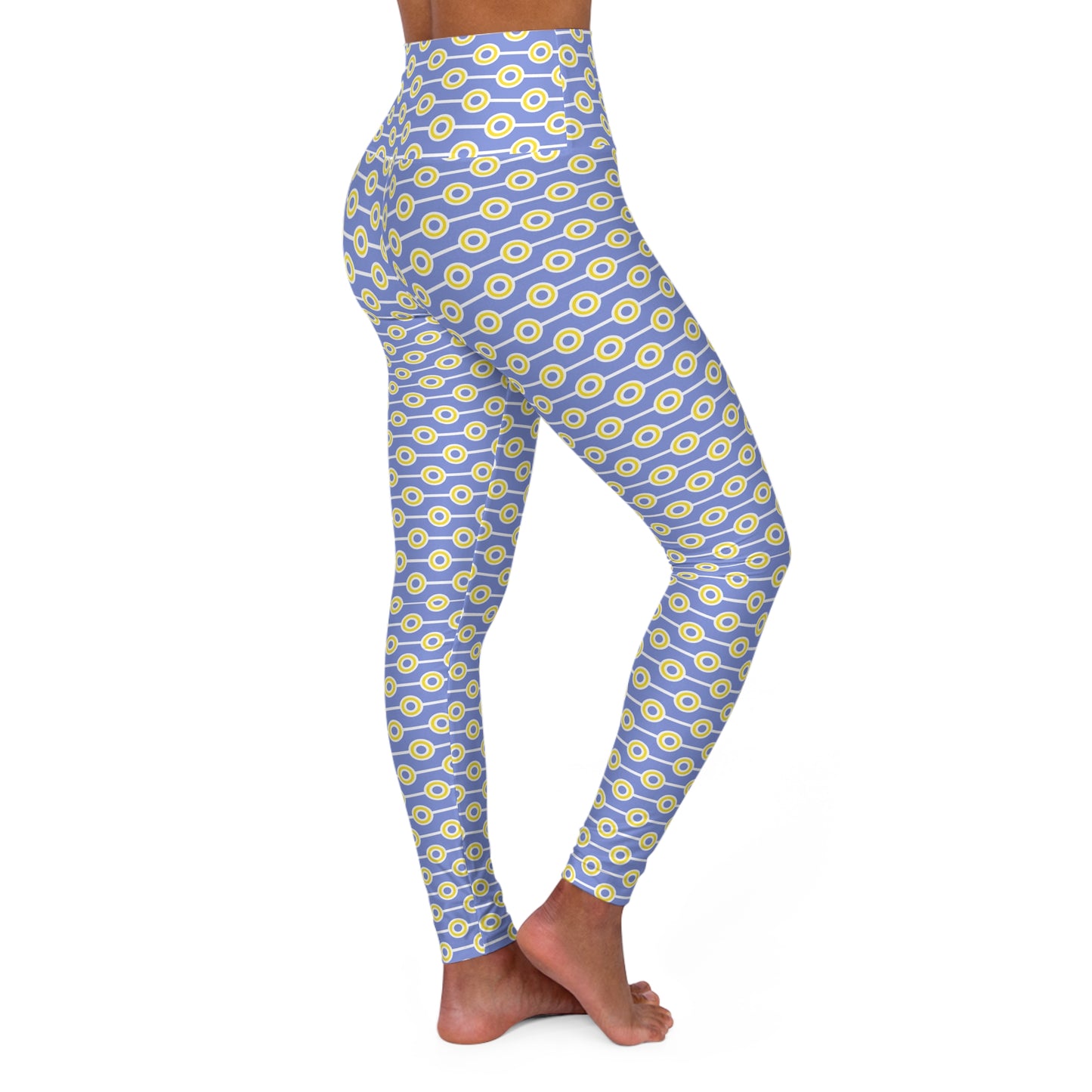 Abstract Pattern High Waisted Yoga Leggings | Abstract Print Activewear
