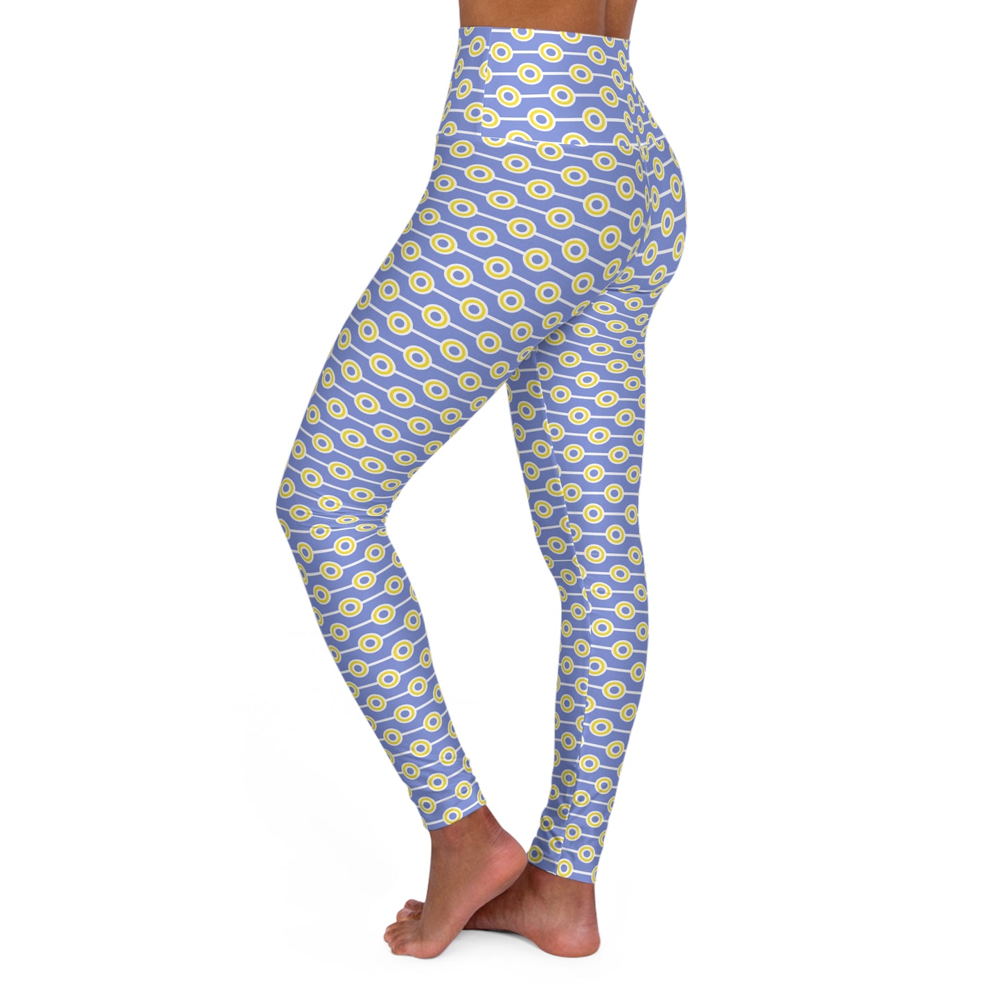 Abstract Pattern High Waisted Yoga Leggings | Abstract Print Activewear