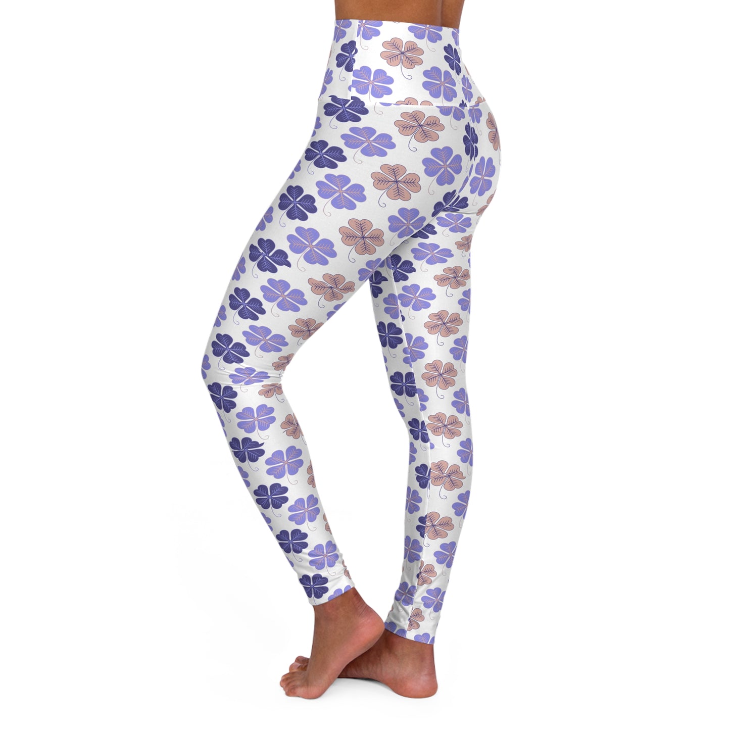 Four-Leaf Clover High-Waisted Yoga Leggings