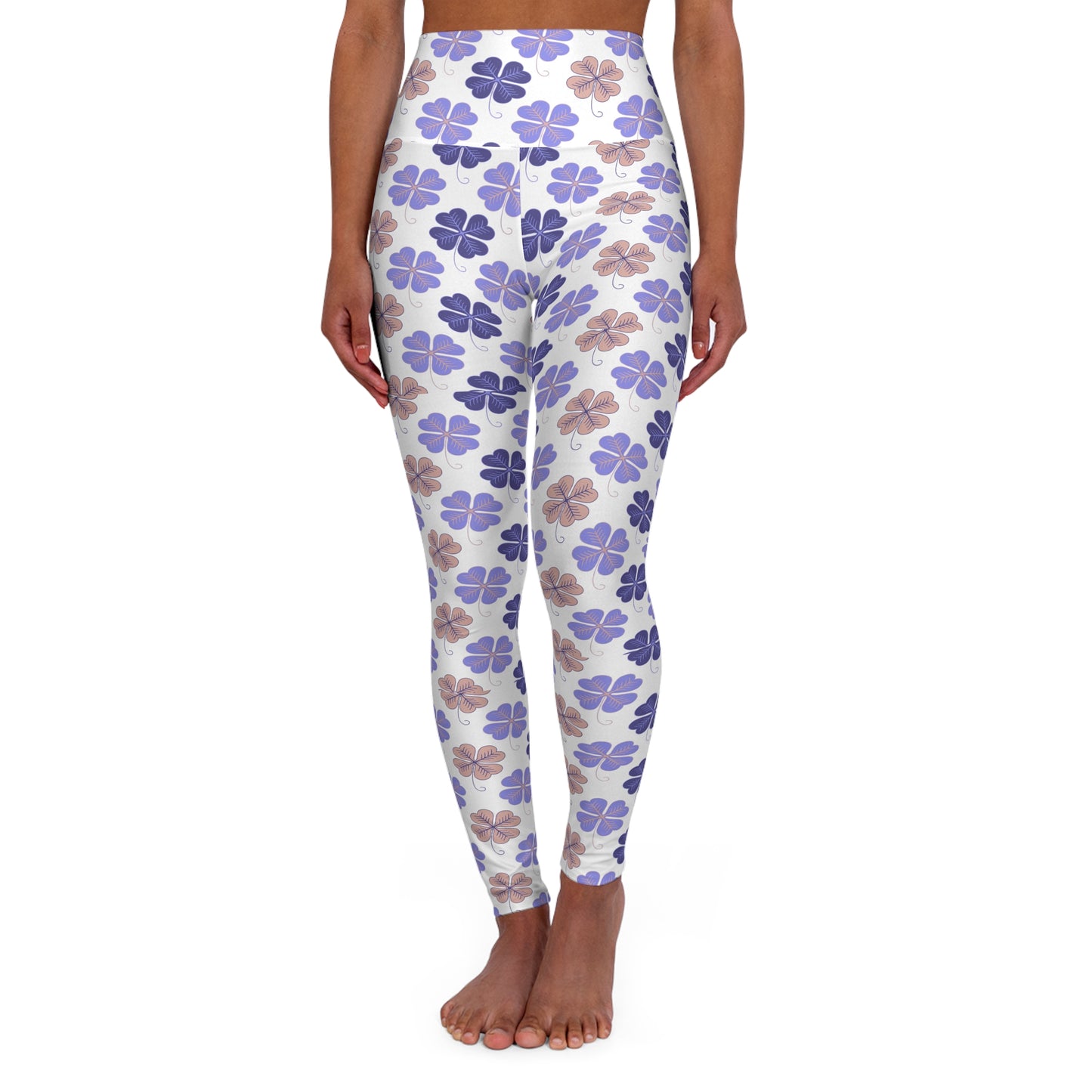 Four-Leaf Clover High-Waisted Yoga Leggings