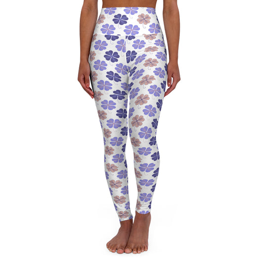 Four-Leaf Clover High-Waisted Yoga Leggings