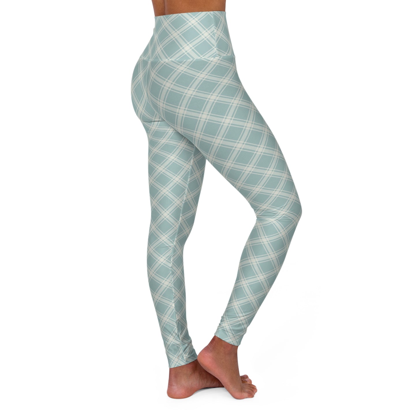 Plaid Yoga Leggings | High Waisted Checkered Workout Tights