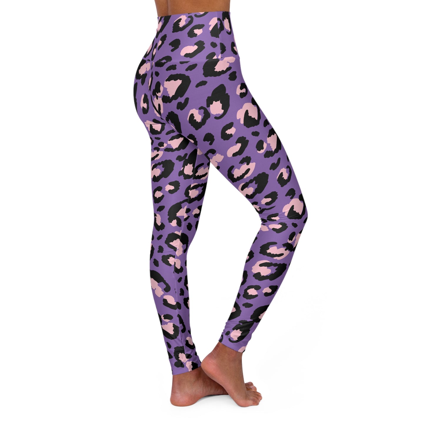 Leopard Print Yoga Leggings — Animal Print High-Waisted Workout Tights