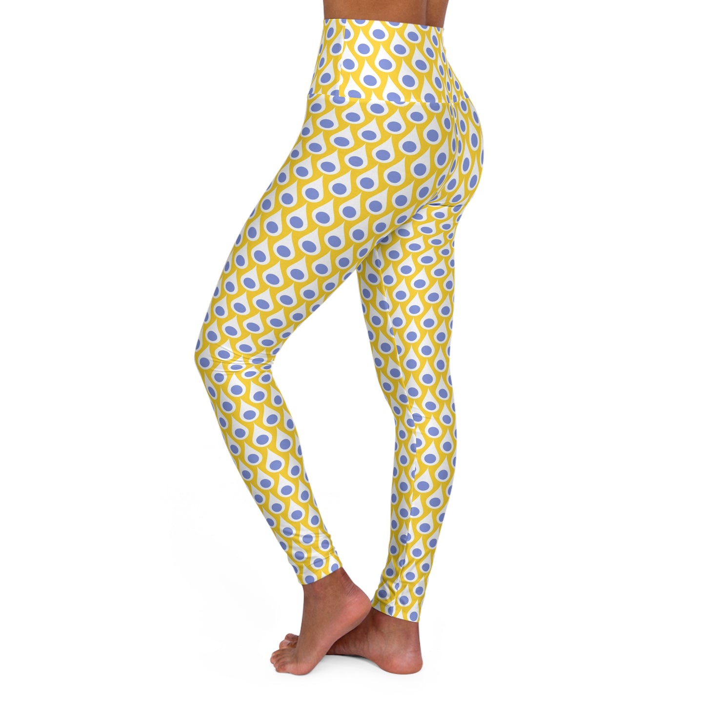 Raindrop High-Waisted Yoga Leggings — Activewear Fitness Tights
