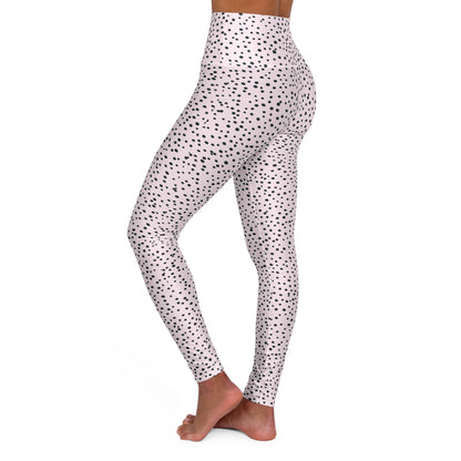 Polka Dot High-Waisted Yoga Leggings