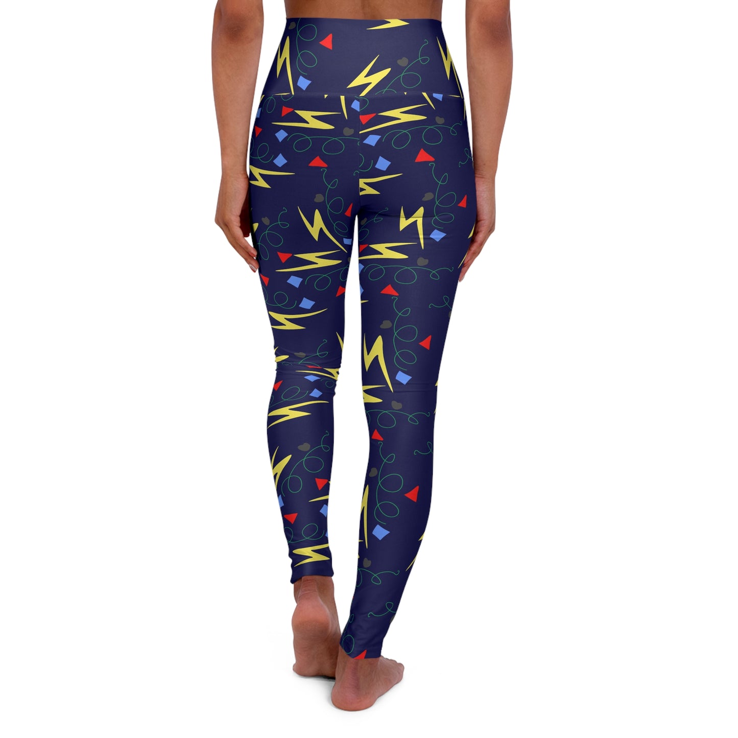 Lighting High Waist Yoga Leggings — Women's Athletic High-Waisted Workout Pants