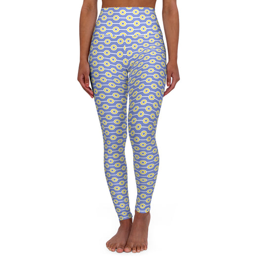 Abstract Pattern High Waisted Yoga Leggings | Abstract Print Activewear
