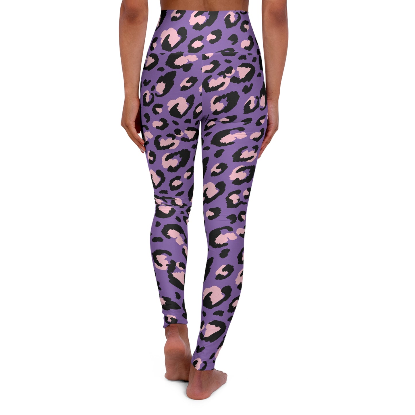 Leopard Print Yoga Leggings — Animal Print High-Waisted Workout Tights