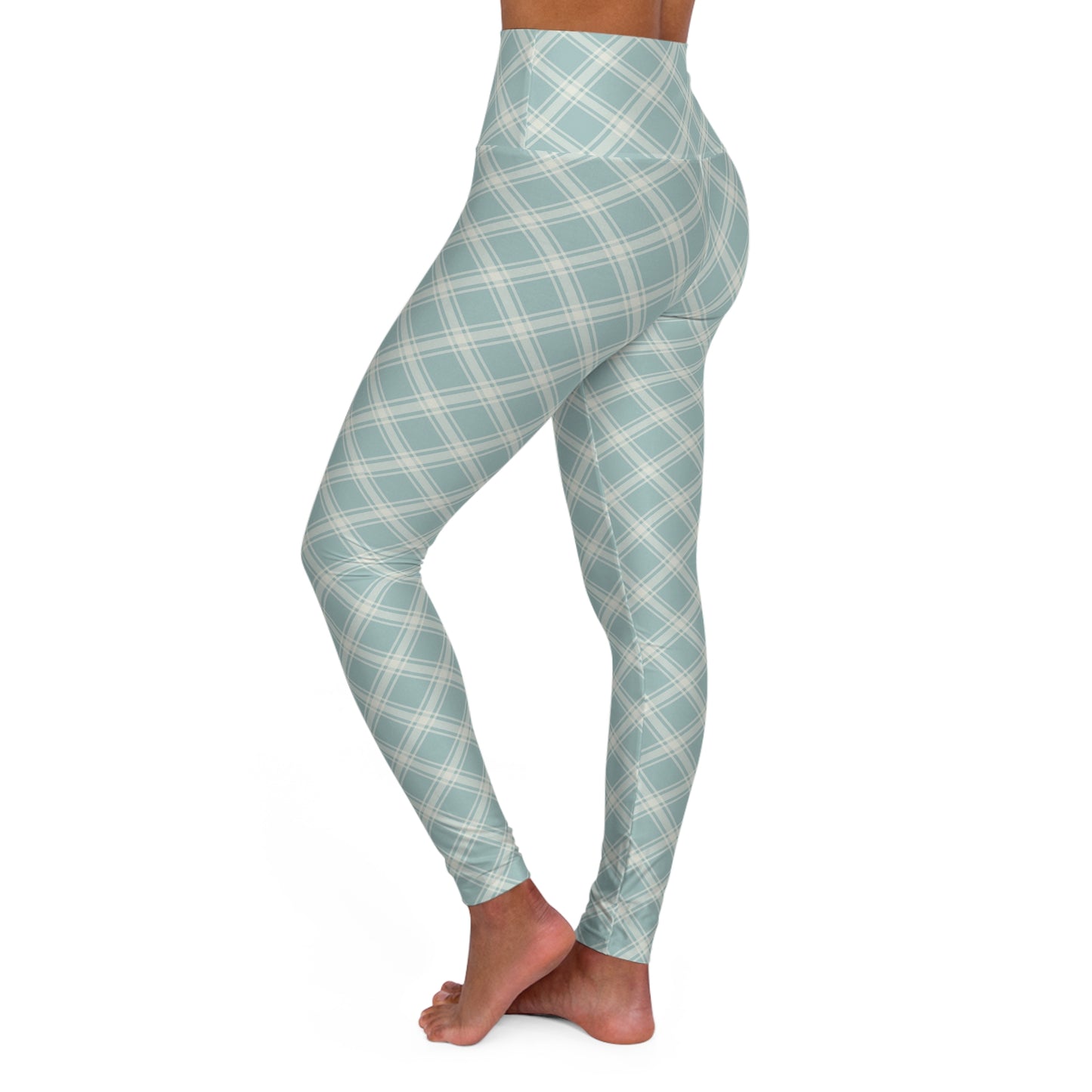 Plaid Yoga Leggings | High Waisted Checkered Workout Tights