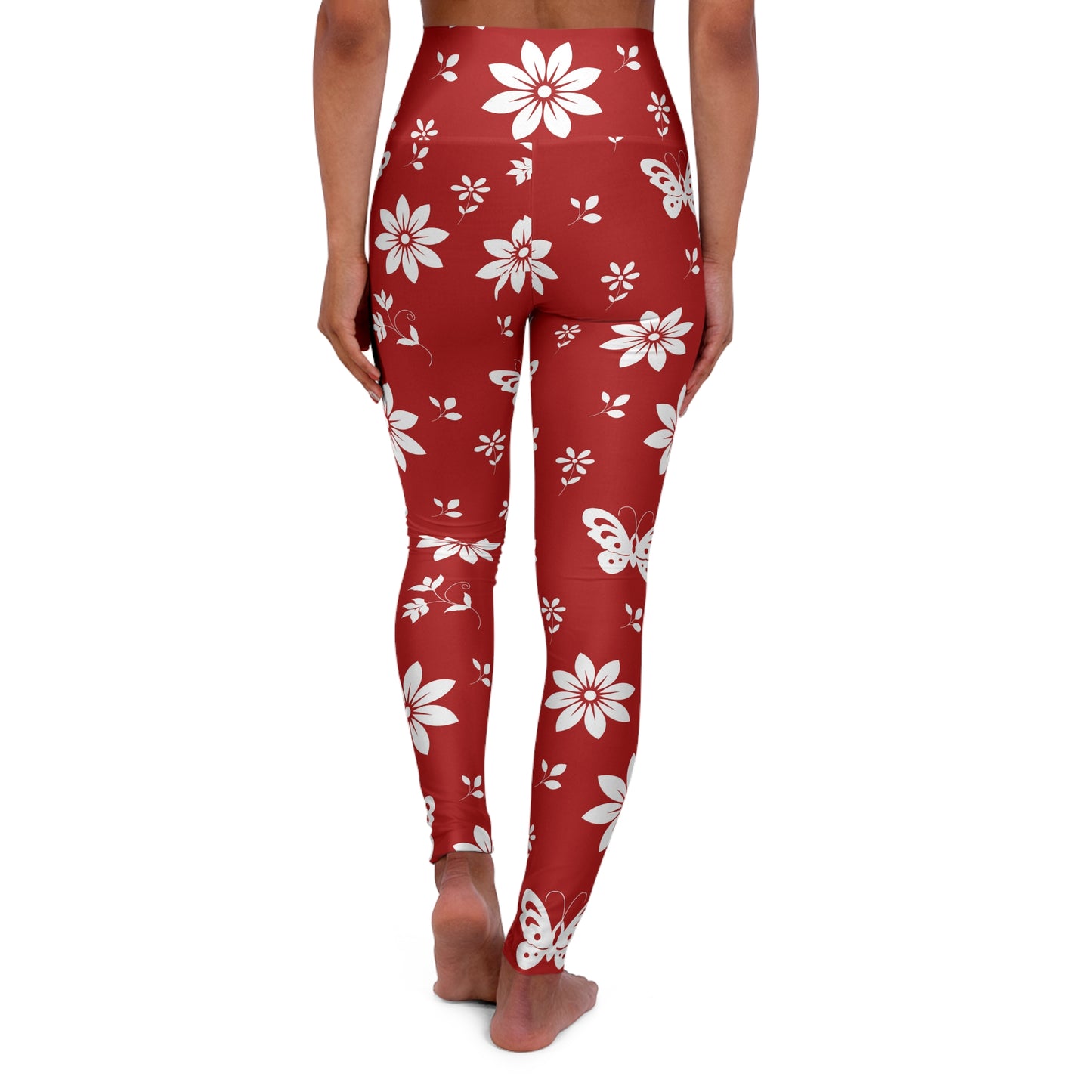 Floral Yoga Leggings, Workout Pants, Women's Activewear, Spring Floral , High Waisted Gym Tights