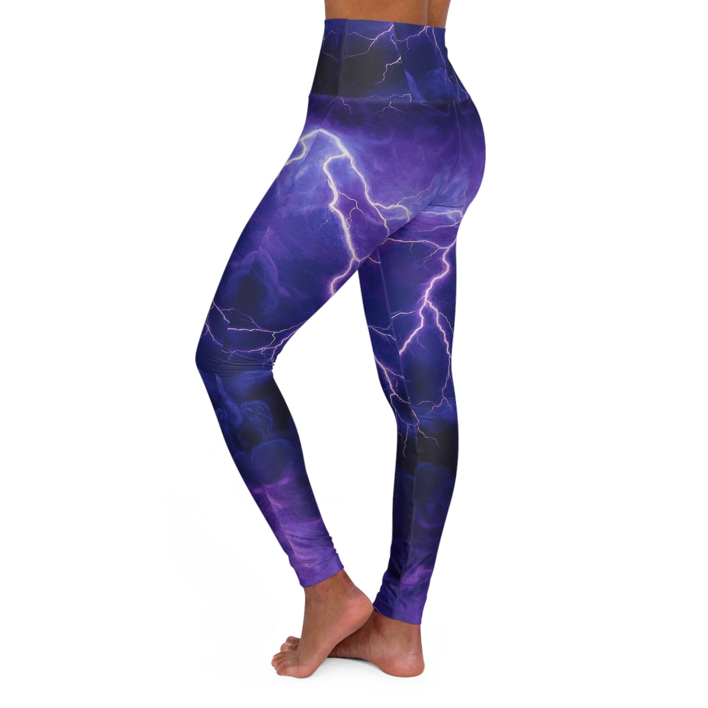 Lighting High Waist Yoga Leggings — High-Waisted Activewear for Gym & Fitness