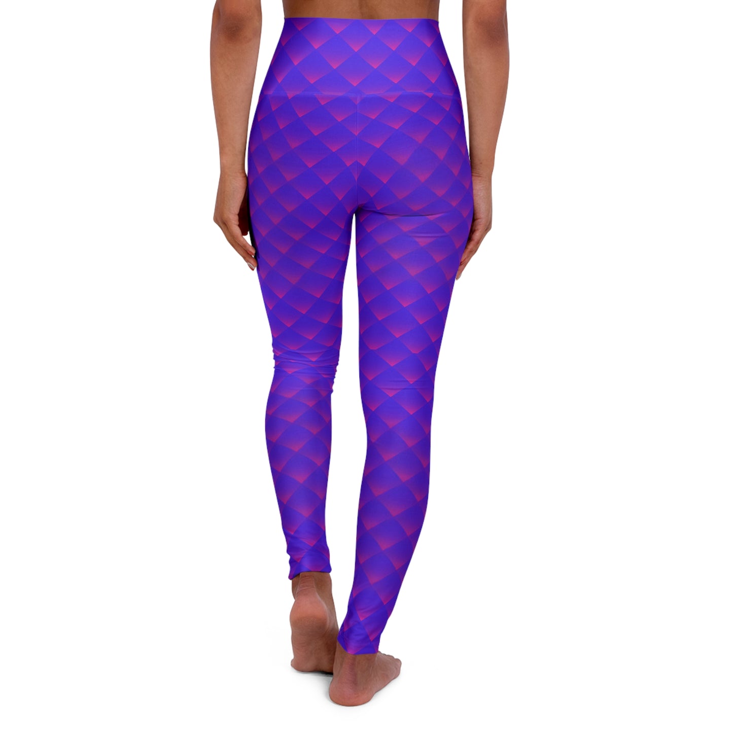 Purple High-Waisted Yoga Leggings