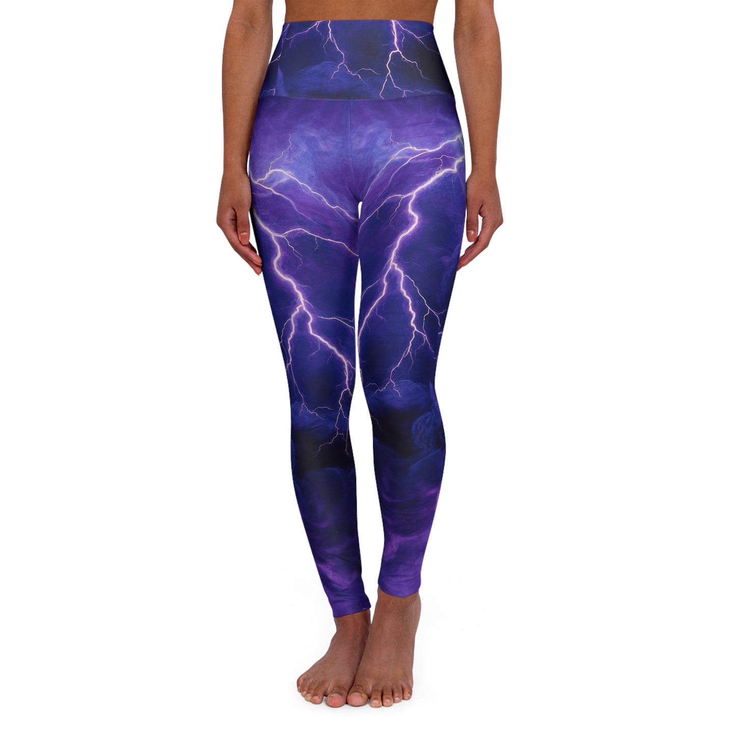 Lighting High Waist Yoga Leggings — High-Waisted Activewear for Gym & Fitness