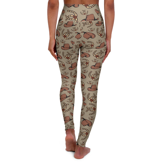 Cowgirl High Waisted Yoga Leggings — Western-Inspired Activewear