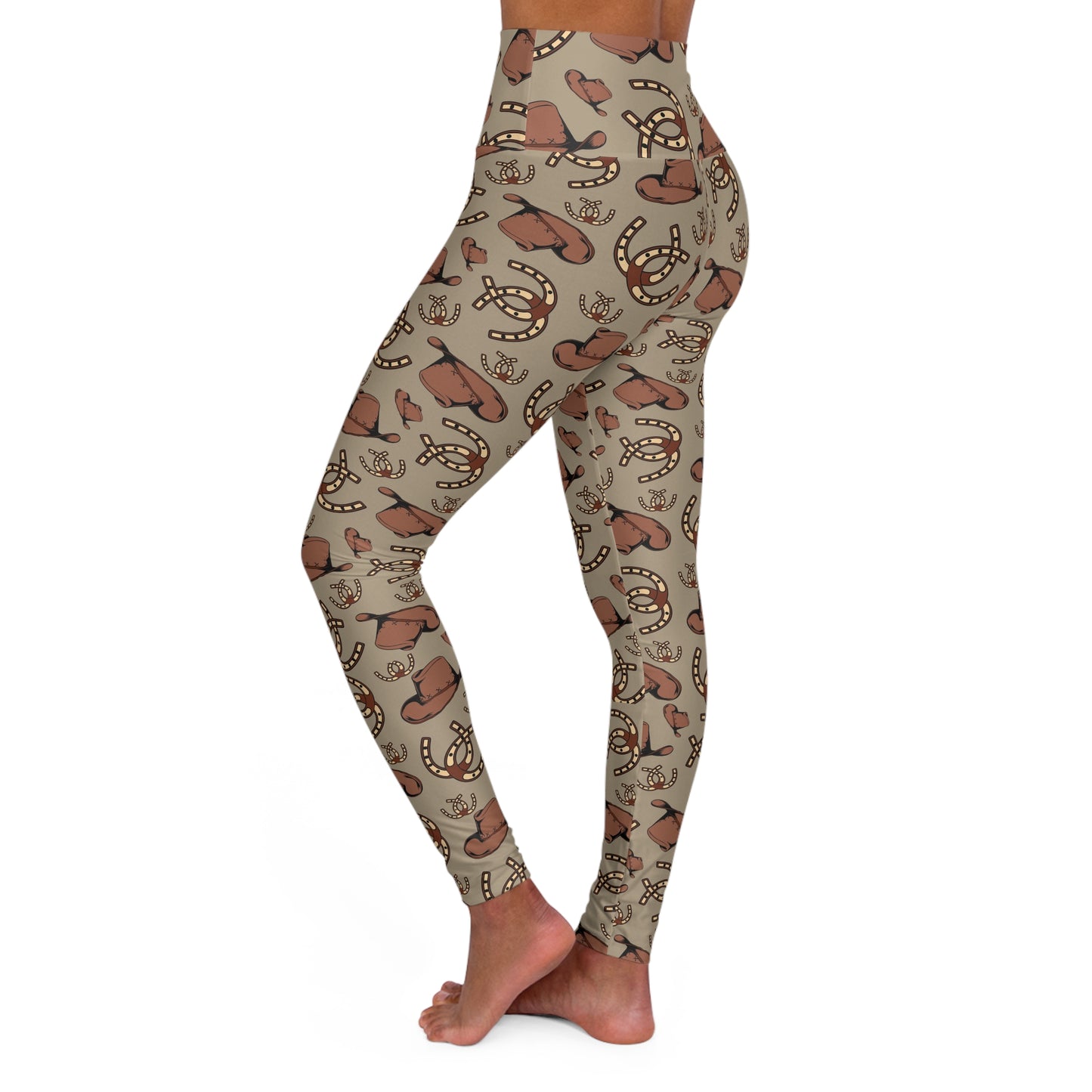 Cowgirl High Waisted Yoga Leggings — Western-Inspired Activewear