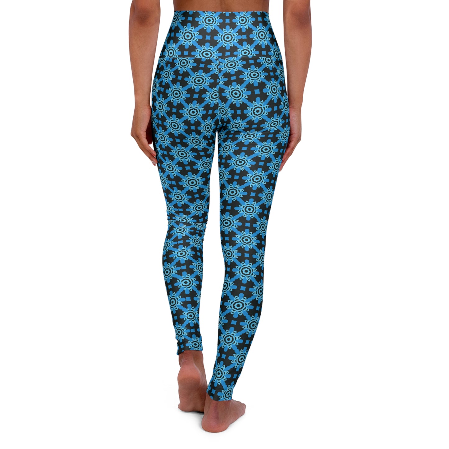 Blue High Waisted Yoga Leggings