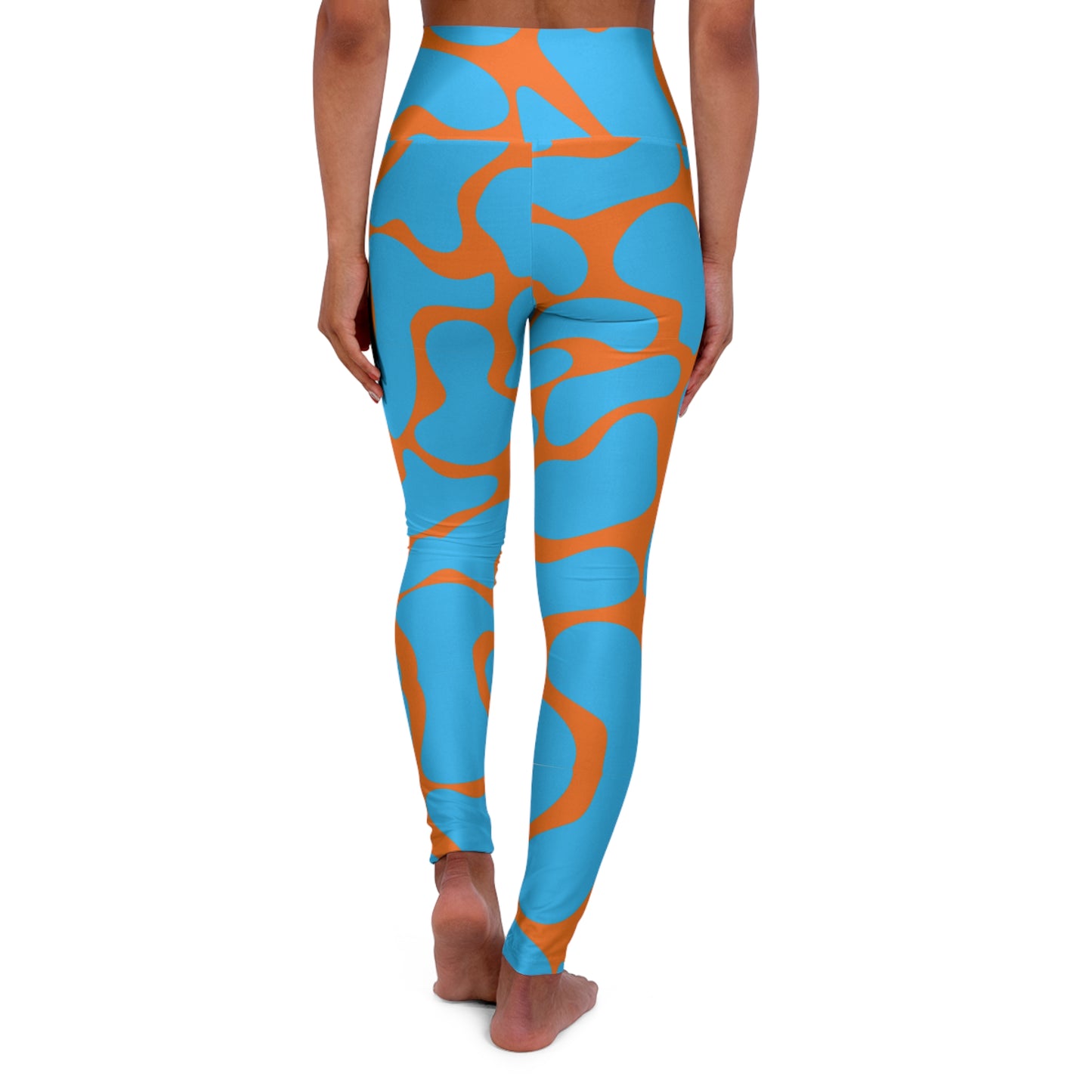 Groovy Yoga Leggings, High Waisted Pants, Retro Workout Tights, Boho Pilates , Vintage Active Wear