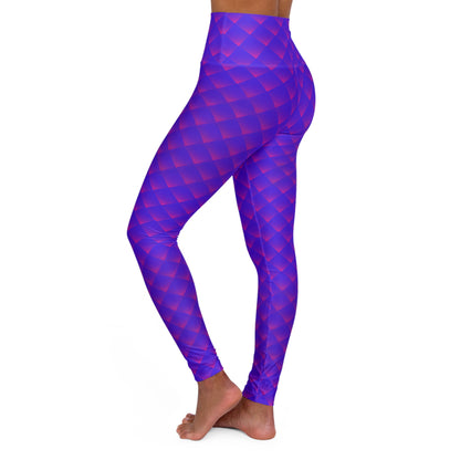 Purple High-Waisted Yoga Leggings