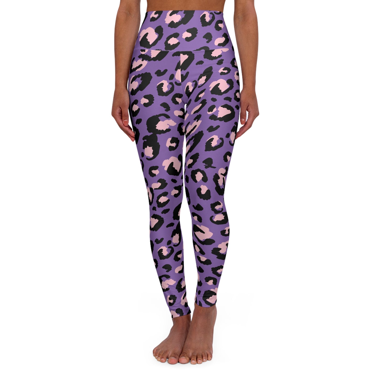 Leopard Print Yoga Leggings — Animal Print High-Waisted Workout Tights