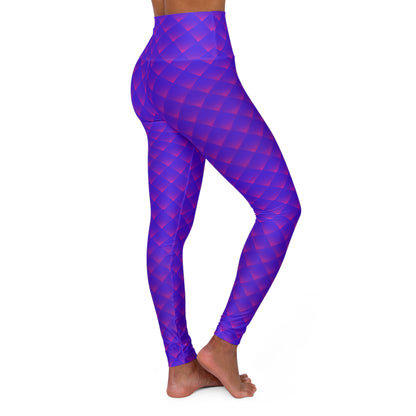 Purple High-Waisted Yoga Leggings