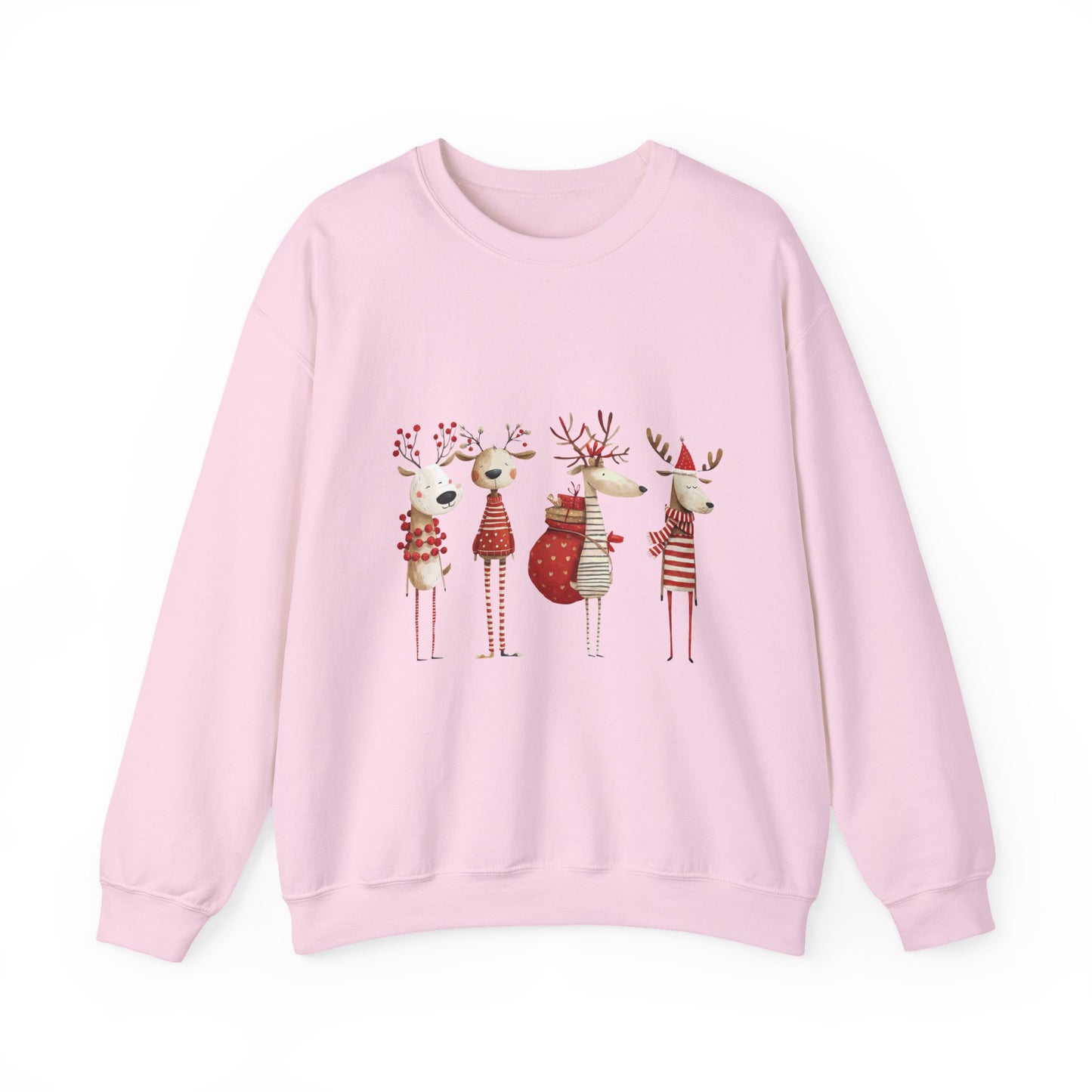 Christmas Reindeer Crewneck Sweatshirt — Holiday Reindeer Sweatshirt