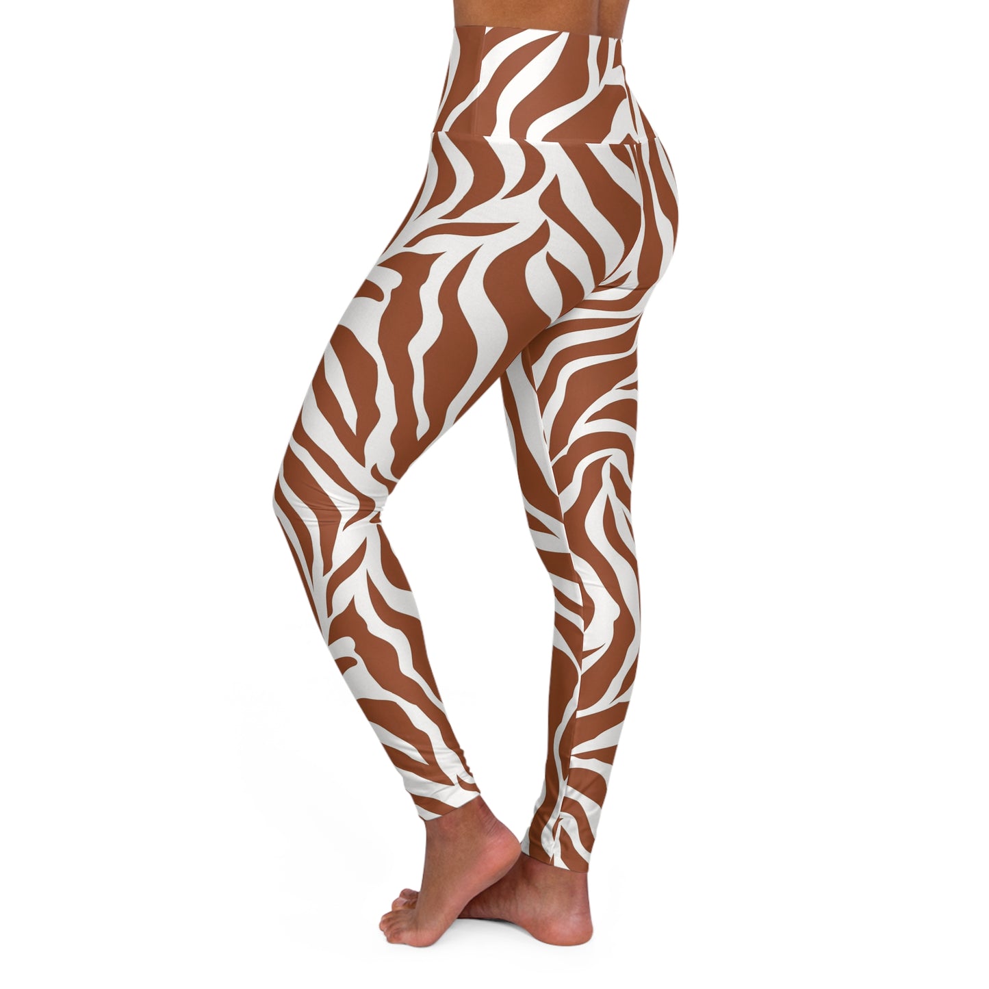 Leopard Print High-Waist Yoga Leggings — Animal Print Workout Pants