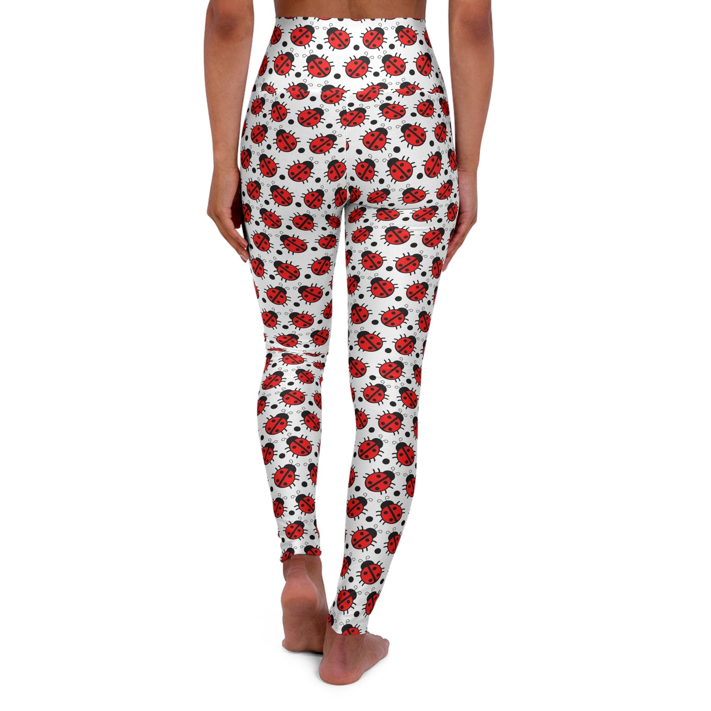 Ladybugs High-Waisted Yoga Leggings — Cute Insect Print for Nature-Loving Fitness