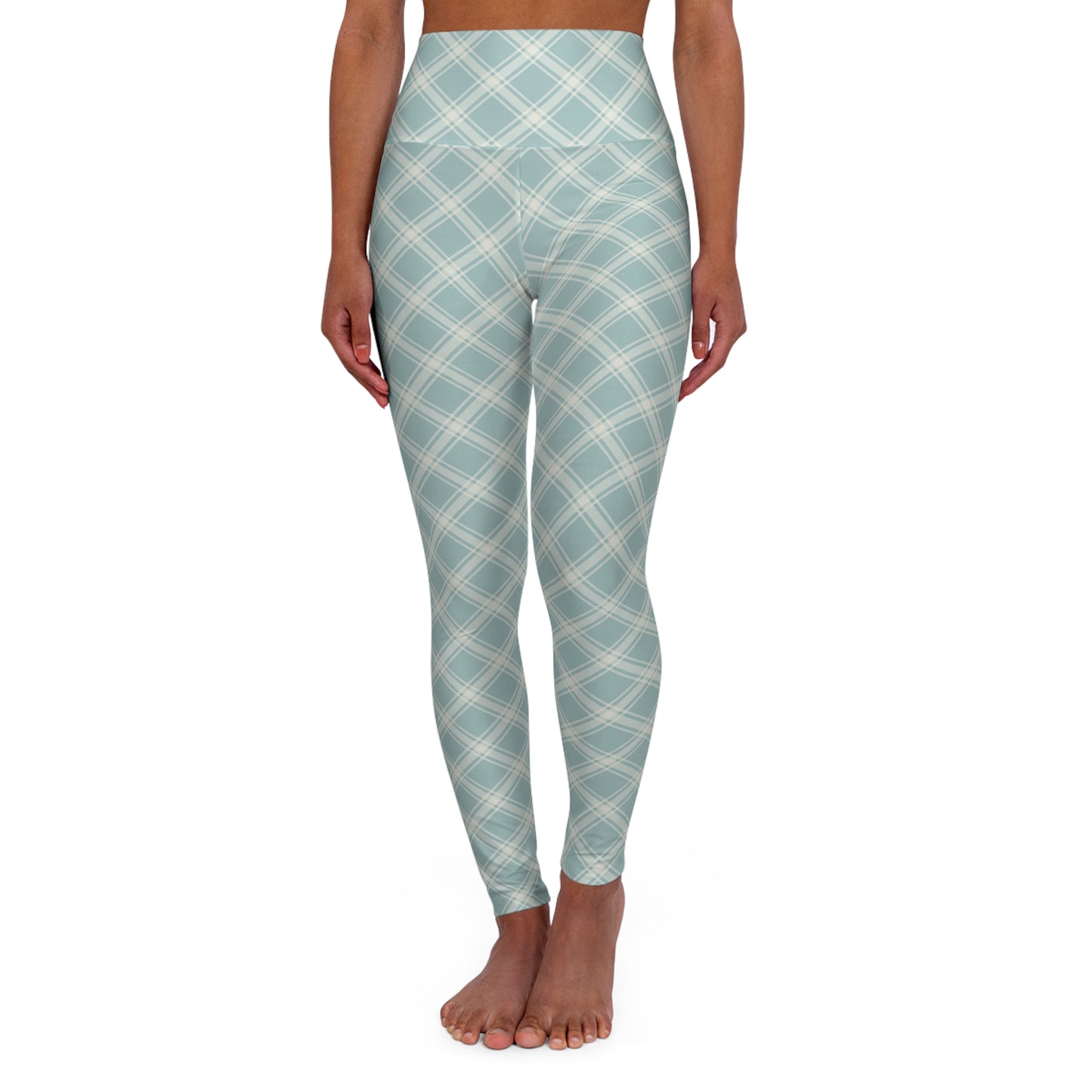 Plaid Yoga Leggings | High Waisted Checkered Workout Tights