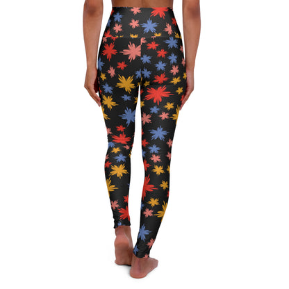 Colorful Abstract High-Waisted Yoga Leggings