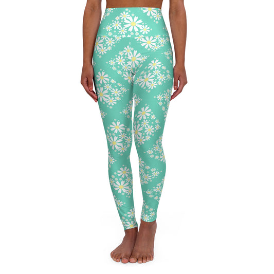 Floral Yoga Leggings — High-Waisted Workout & Activewear Tights