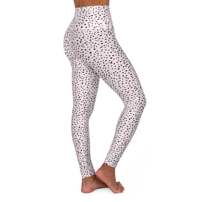 Polka Dot High-Waisted Yoga Leggings