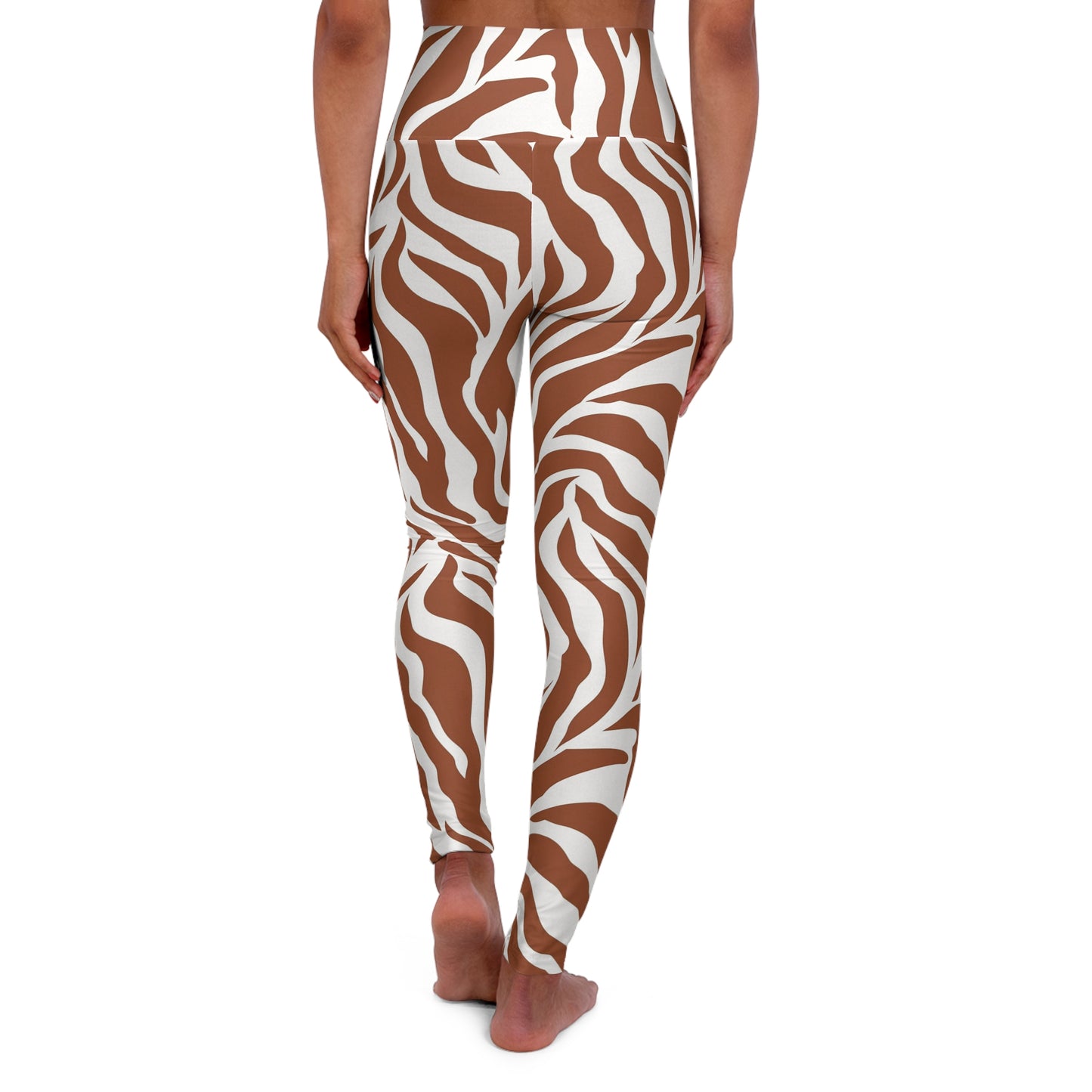 Leopard Print High-Waist Yoga Leggings — Animal Print Workout Pants