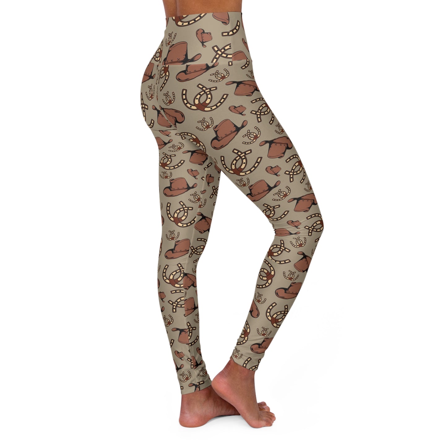 Cowgirl High Waisted Yoga Leggings — Western-Inspired Activewear